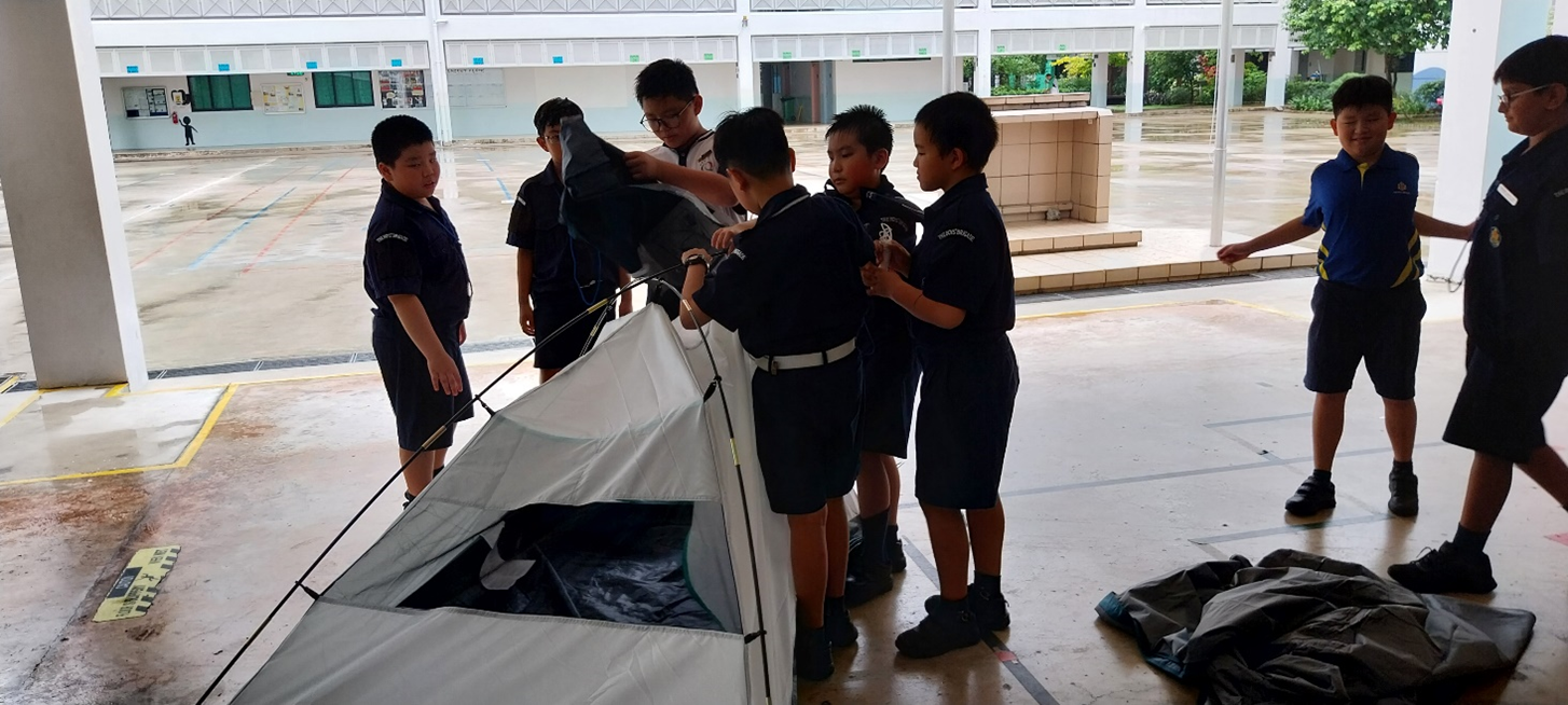 Learning to pitch a tent